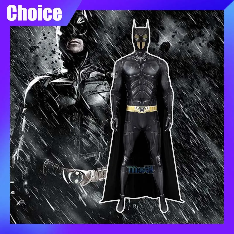 

Superhero Batman Cosplay Costume Bruce Wayne The Dark Knight Jumpsuit Halloween Comic-con Props Bodysuit Kids Adult X-mas Gifts