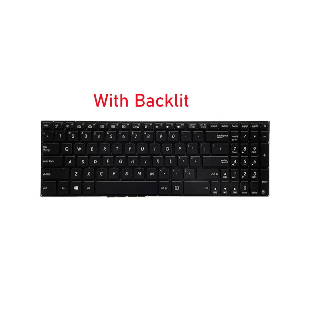 Teclado retroiluminado para ordenador portátil XIN-Russian-US para ASUS Vivobook X705 X705MA X705MB X705FN X705FD X705QA N705U N705 N705UN N705UD