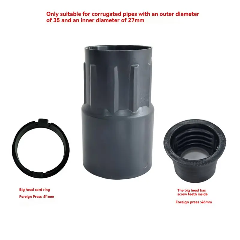 Hose Connector Kit Coupling Sleeve For Festool D27 DAG-AS DM-AS/CT Vacuum Cleaner Hose Sleeve Angle Grinder Large Head