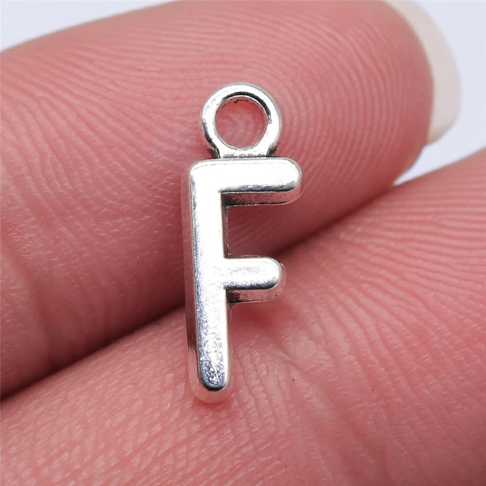 26pcs 16mm Alphabet A-Z Letters Charm Antique Silver Plated Pendants Making DIY Handmade Tibetan Finding Jewelry