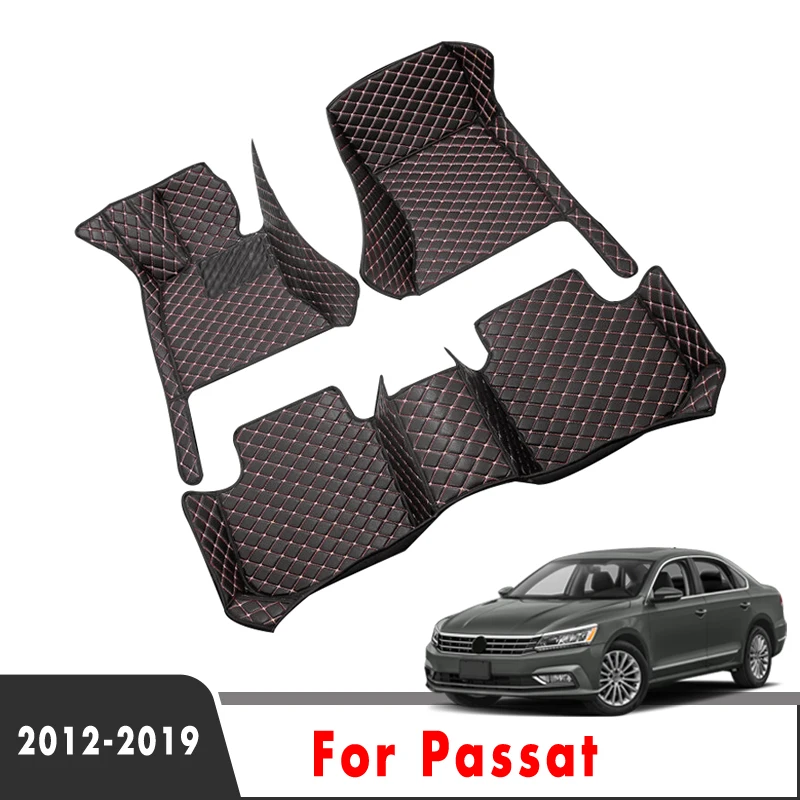 Car Floor Mats For Passat 2019 2018 2017 2016 2015 2014 2013 2012 Auto Interior Styling Waterproof Carpets For Volkswagen vw