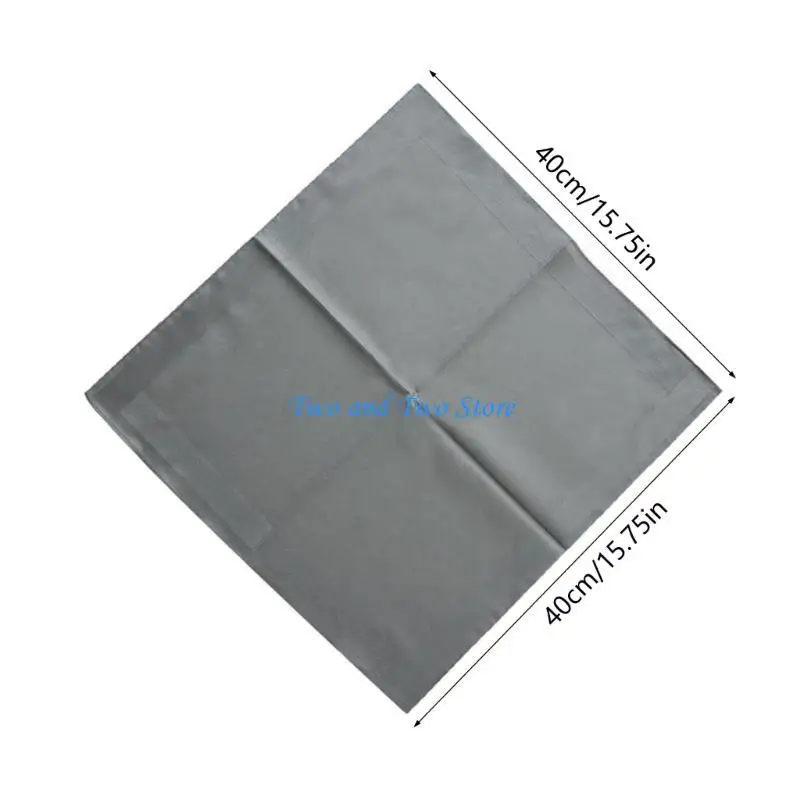 HX6F 40x40 سنتيمتر عادي منديل منشفة للكبار الأعمال جيب مربع متعدد الاستخدامات الوجه منشفة الرجال عرق مسح Hankie مجموعة من 12 #6