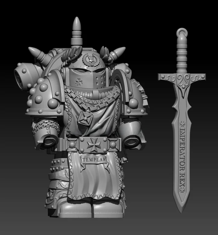 black-saint-hallam-general-3d-printed-piece-for-40k-third-party-minifigure-wargames-accessories-plastic-model-kit