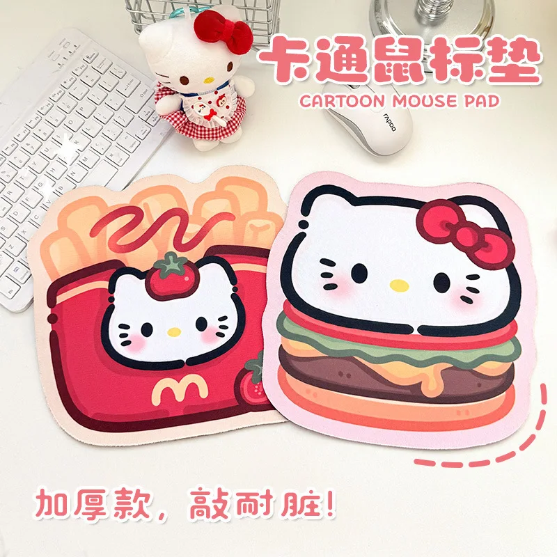 

Kawaii Hello Kitty Mouse Pad Sanrio Kuromi My Melody Mouse Pads Cute Irregular Anti-Slip Desk Pad Computer Keyboard Pad Gift