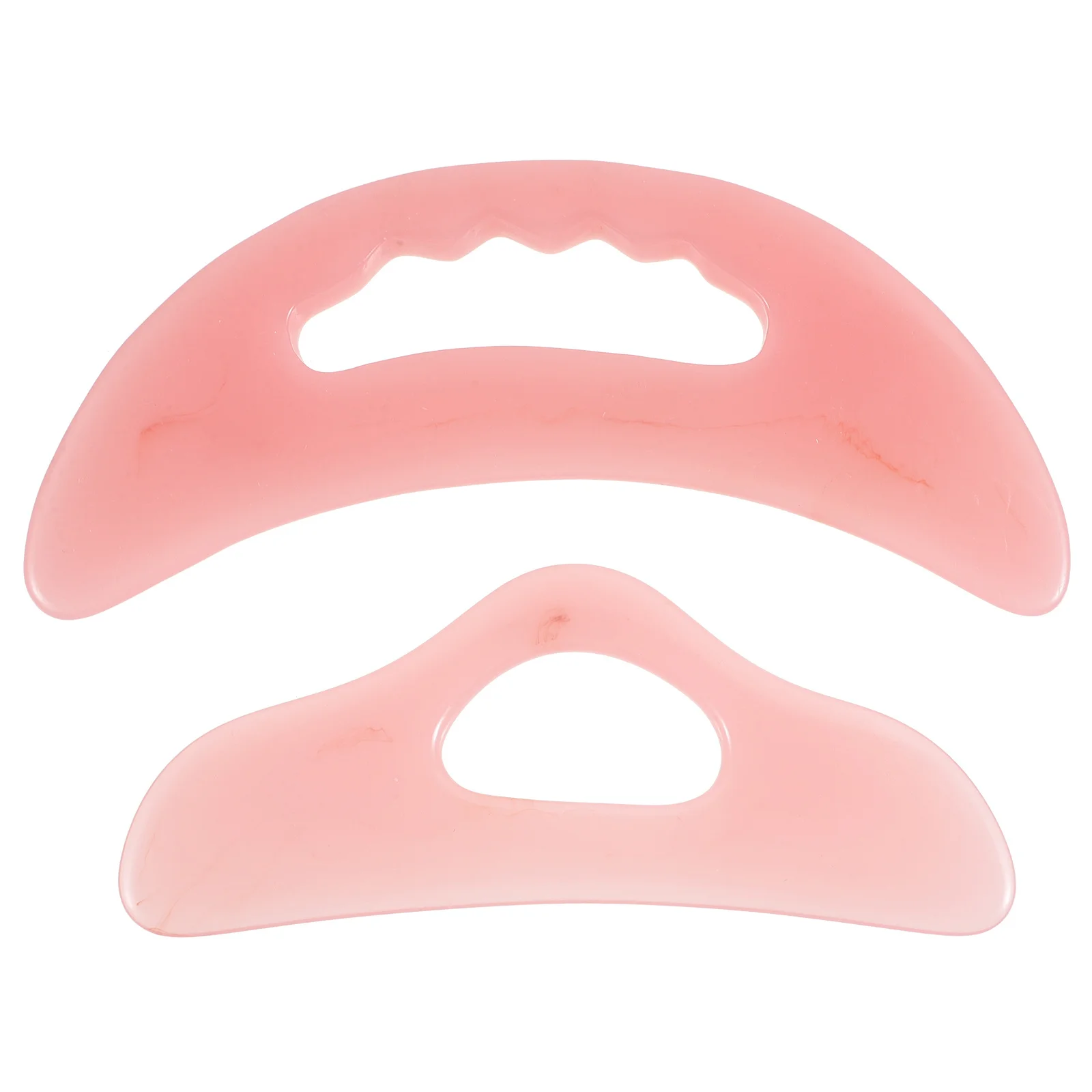 

2pcs Guasha Massage Tool Body Massager Resin Scraper Neck Shoulder Back Massager For Women Lymphatic Scraping Board Face Neck