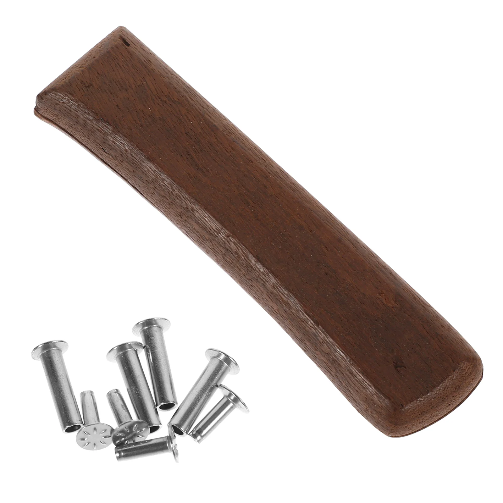 Handle Tool Accessories Vegetable Carbonized Wood Grip Replacement Replaceable