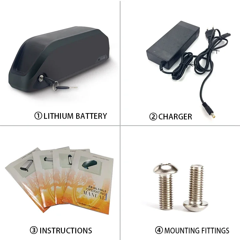 New 36V 48V 52V 17.5Ah rechargeable lithium battery, for hailong Parrot No.9 electric bicycle to replace the battery