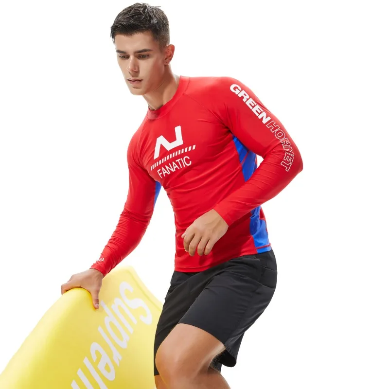 Men's wetsuit, men's slim-fit stretch surf suit, fashion color matching wetsuit, cycling sports TW8801