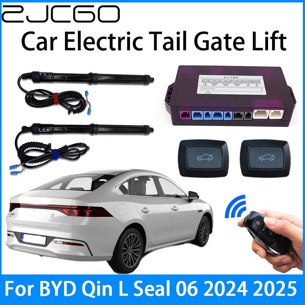 ZJCGO Car Power Trunk Electric Suction Tailgate Intelligent Tail Gate Lift Strut For BYD Qin L Seal 06 2024 2025