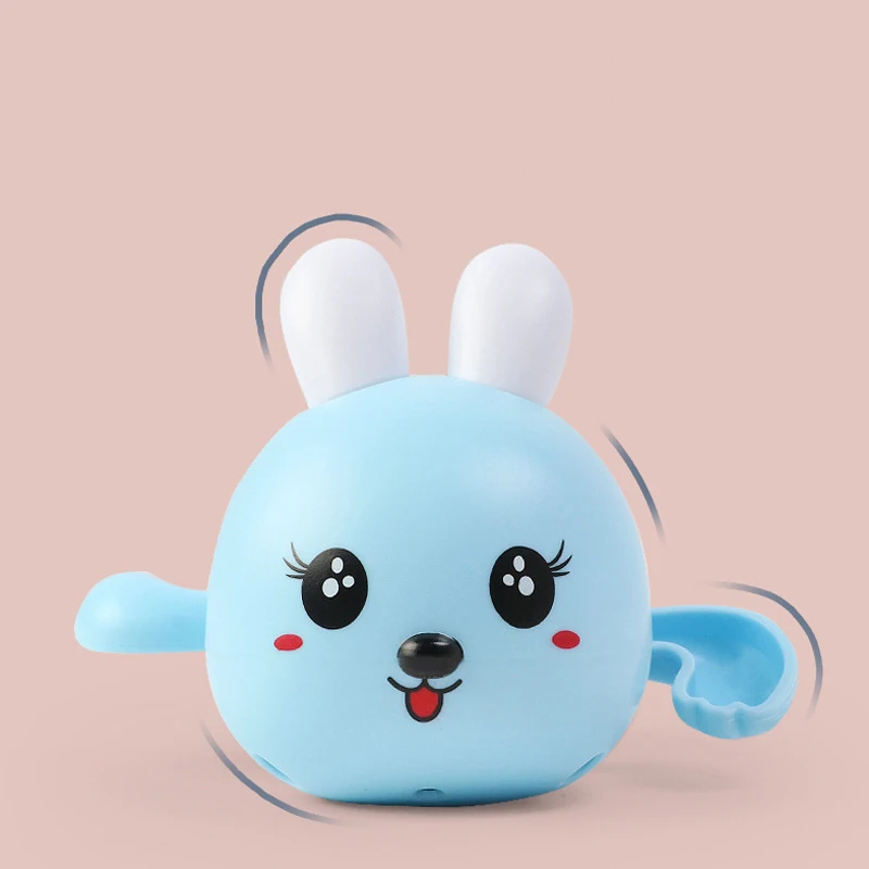 Conejito de dibujos animados, juguetes de baño para bebé, baño para niños pequeños, mecanismo de relojería, natación, lindo conejito, piscina, juguete de playa, piscina, baño, juguete para niños