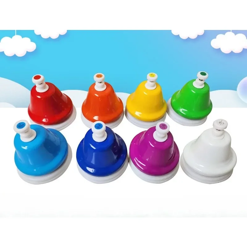 

Orff Percussion Instrument Bell Touch Eight-tone Bell Eight-tone Lesson Bell Colorful Holiday Gift