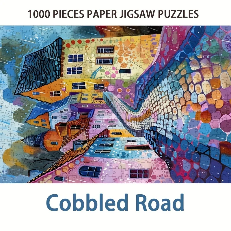 

Пазл Cobbled Road, 1000 шт., бумажный пазл, пазл для взрослых, 70*50 см, сложность, пазлы, домашний настенный декор, праздничный подарок