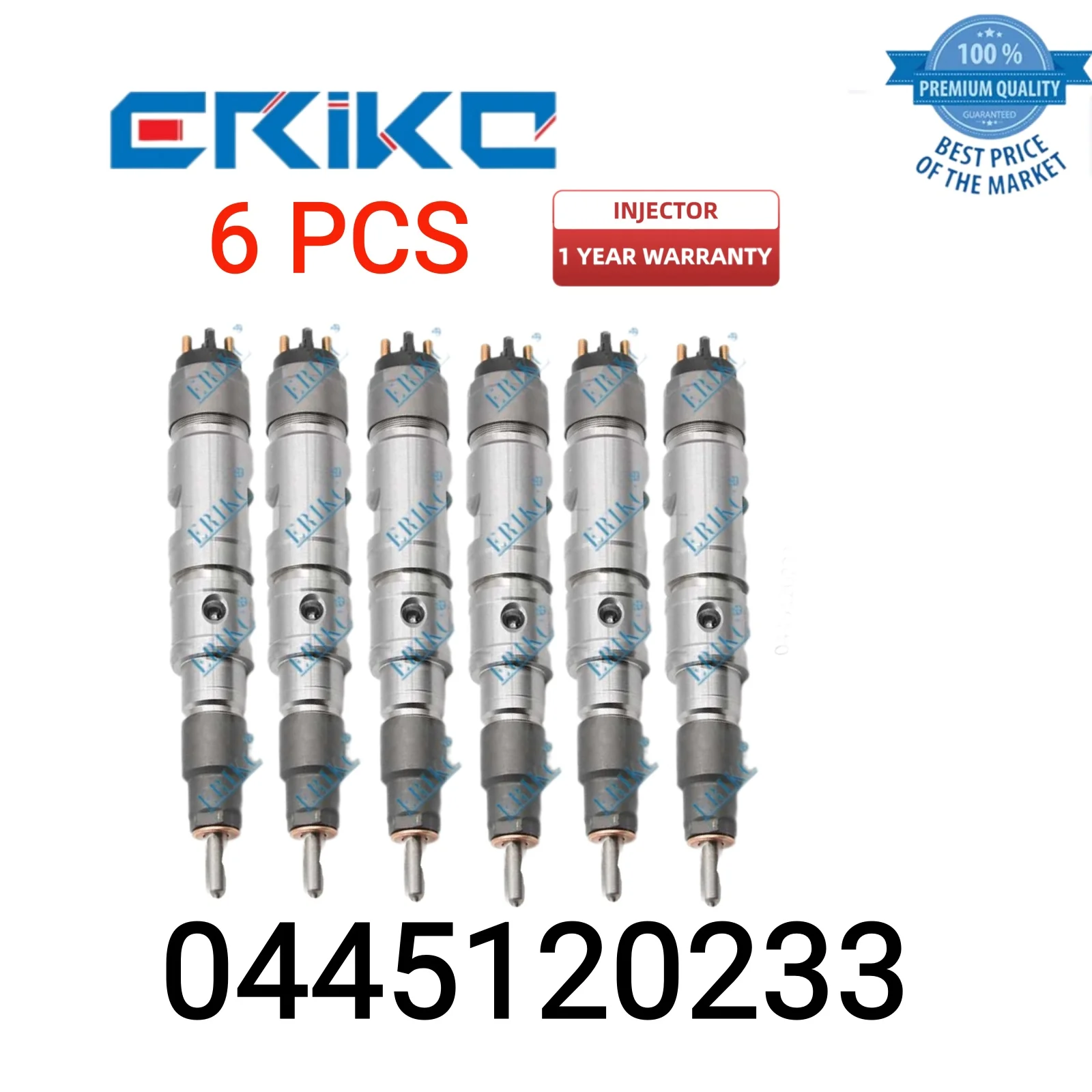 

6 PCS 0445120233 Repair Common Rail Injector 0 445 120 233 Original Injector 0445 120 233 Fuel Injector fit for Yuchai