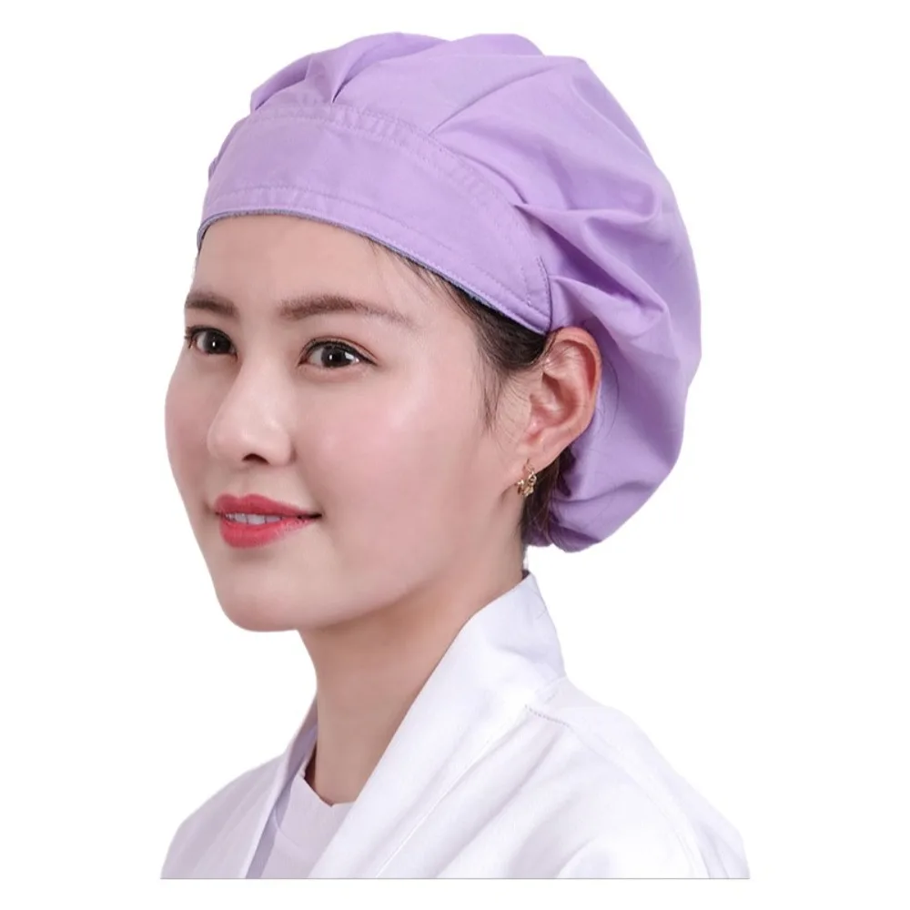 

Polyester-Cotton Dust proof Work Cap Bundled Hair Work Headband Wrap Hair Hat Food Service Cook Hat Canteen Catering