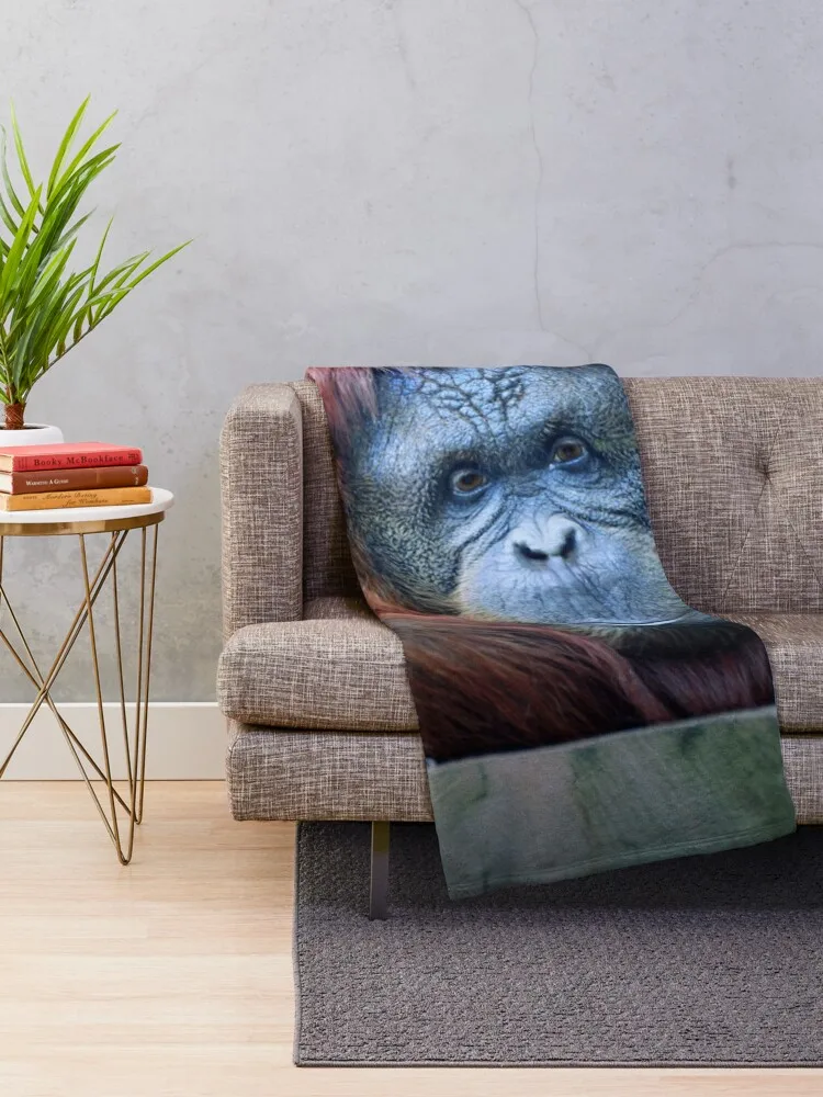 Orangutan Throw Blanket Multi-Purpose blankets and blankets Blanket Fluffy blankets for winter