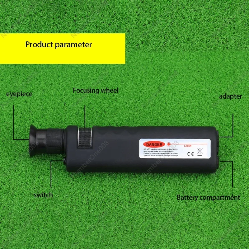 400X Magnification Optical Fiber Inspection Microscope with SC FC LC ST MU E2000 Universal Adapter for Fiber Cleaning