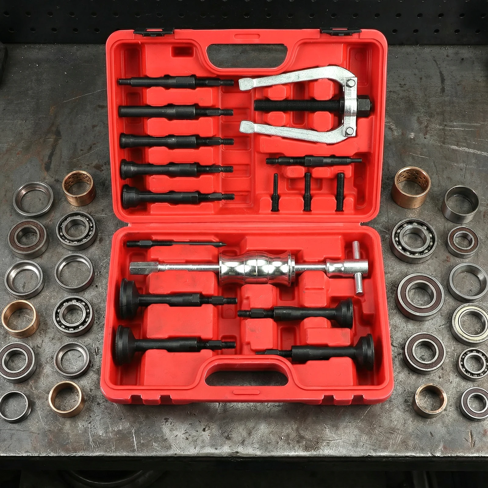 

Набор экстракторов для снятия отверстий, 16 шт., с корпусом, съемник внутреннего экстрактора для глухих отверстий пилотного подшипника