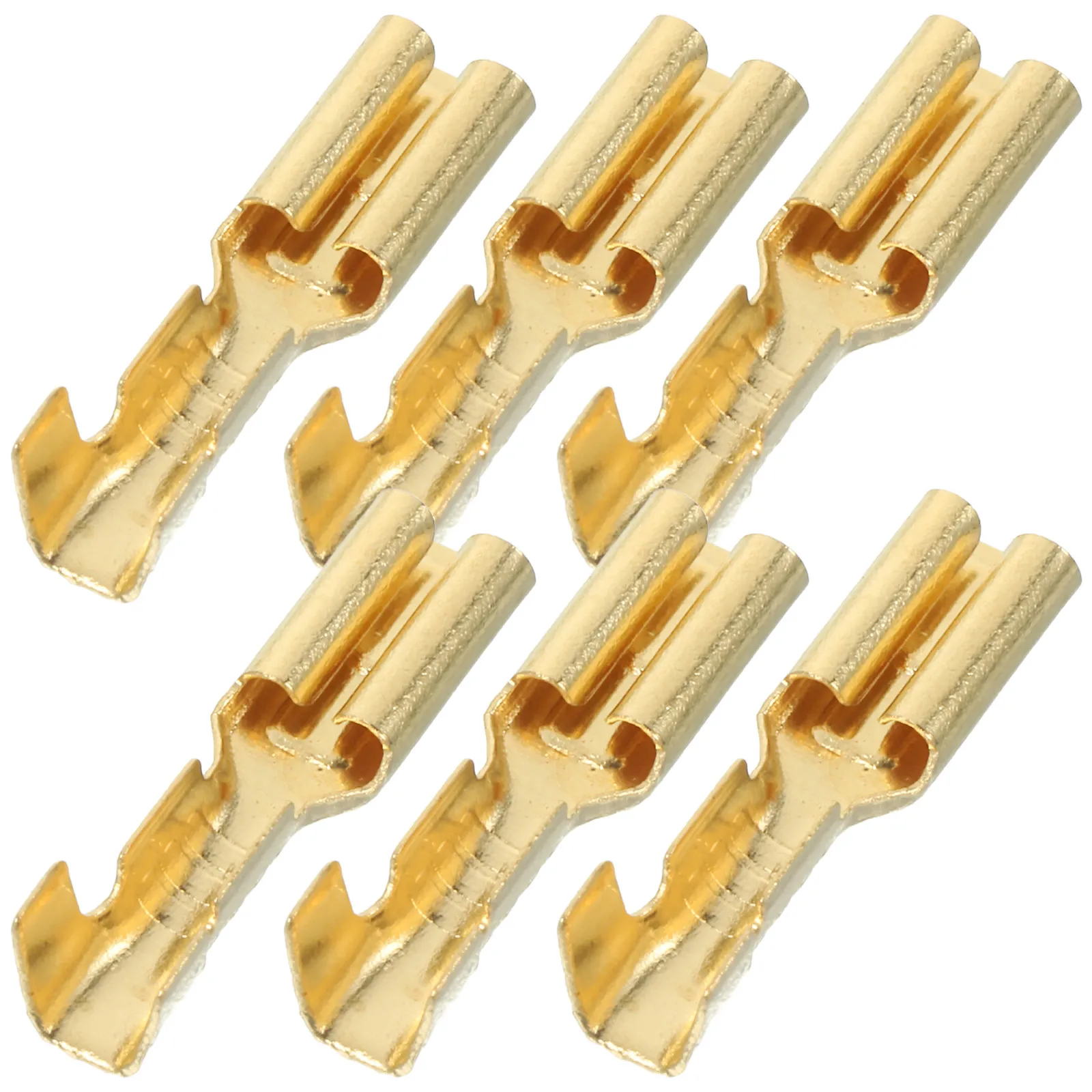 1000Pcs Electrical Crimp Connectors Spade Connector Press Terminal 2.8mm Wire Terminals Quick Disconnect Speaker Terminal