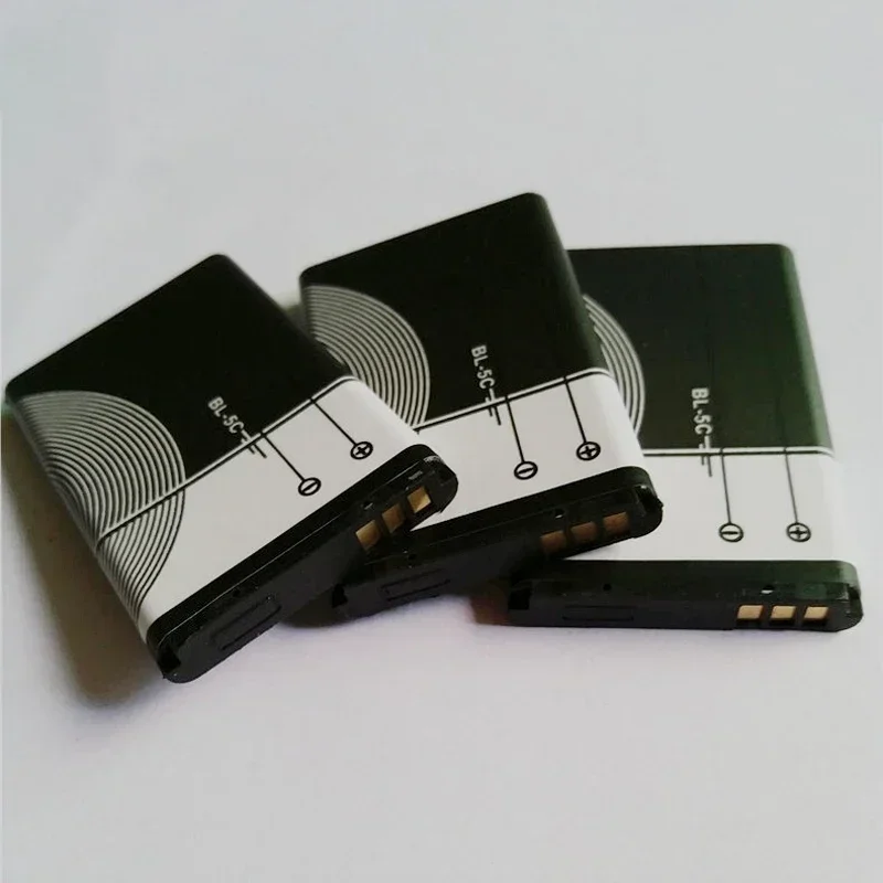 3.7V 1020mAh Lithium Battery BL-5C BL5C BL 5C Rechargeable Batteries for Nokia 2112 2118 2255 2270 2280 2300 2600 2610 3125 3230