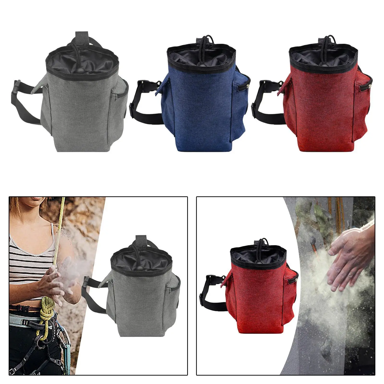 

Climbing Chalk Bag Lightweight Storage Bag for Gymnastics Workout Climbing