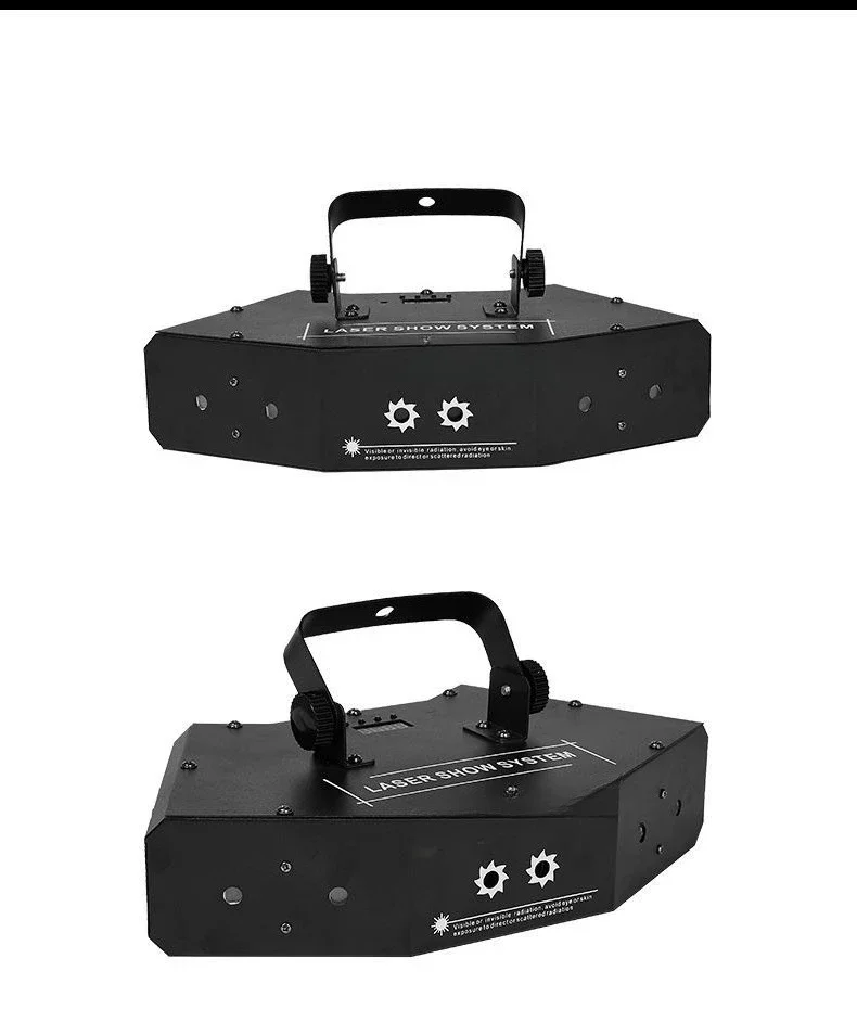 Six-eye scanning laser pattern light ktv private room bar light full-color laser LED light spinning bicycle atmosphere light