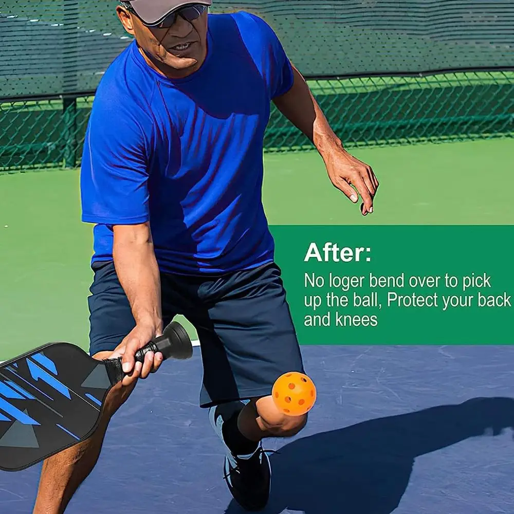 

Silicone Pickleball Balls Retriever Picker Without Bending Over Easy Attaches Pickleball Paddle Upper Pickleball Paddles