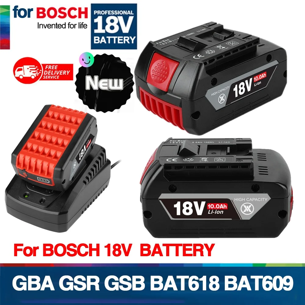 

Upgrade your tools with Powerful Rechargeable Rechargeable Batteries for BOSCH GSR BAT618 BAT618G BAT609 GSR18V GBA18V BAT610