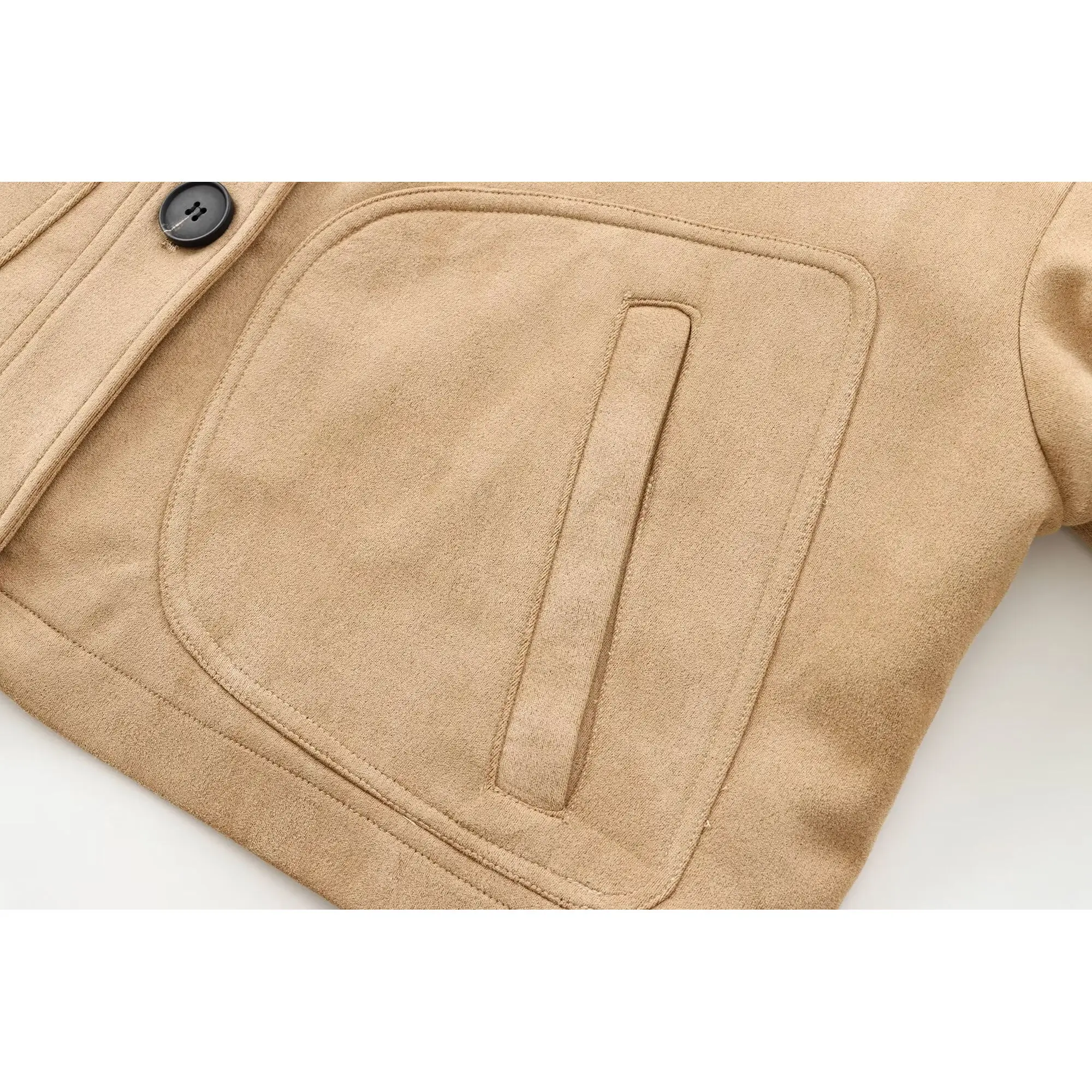 Faionable Pure Leather Or Jaet Capispalla da donna Autunno New Sle JNLEAOG Cappotto versatile Tessuto in poliestere Lungo Sve