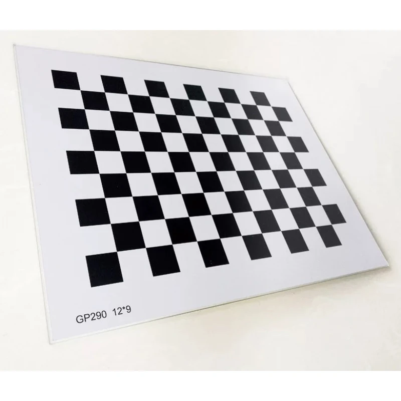 Chessboard Alumina Calibration Board 12*9 Aluminum PCB/Float Glass Substrate Non-reflective Checkerboard Optical CorrectionBoard
