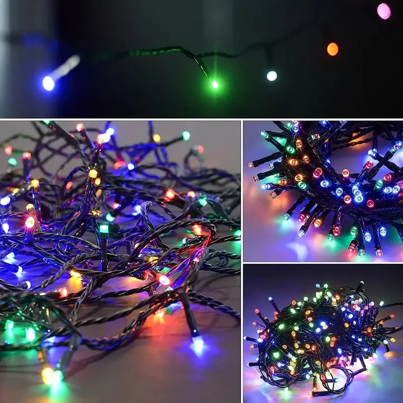 LED-Weihnachtslichterkette, 8 Beleuchtungsmodi, Lichterkette, Weihnachtsbeleuchtung für Urlaub, Zuhause, Party, Dekoration, drinnen und draußen, 400 LEDs – Detail 6