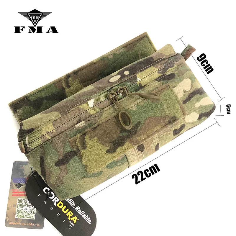 FMA FERRO Tactical Mini Hanging Pouch Multicam Tactical Hunting Chest Pouch Expanded Waist Attached Pouches