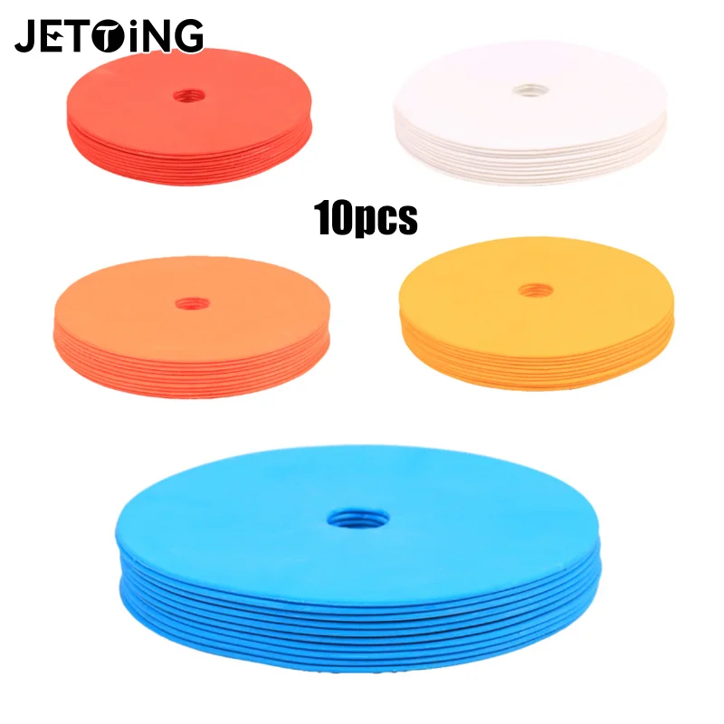 10 шт. футбольные плоские конусы для футбола, баскетбола, тренировок, вспомогательное спортивное тренировочное оборудование с отверстиями, тренировочные пособия для ориентиров