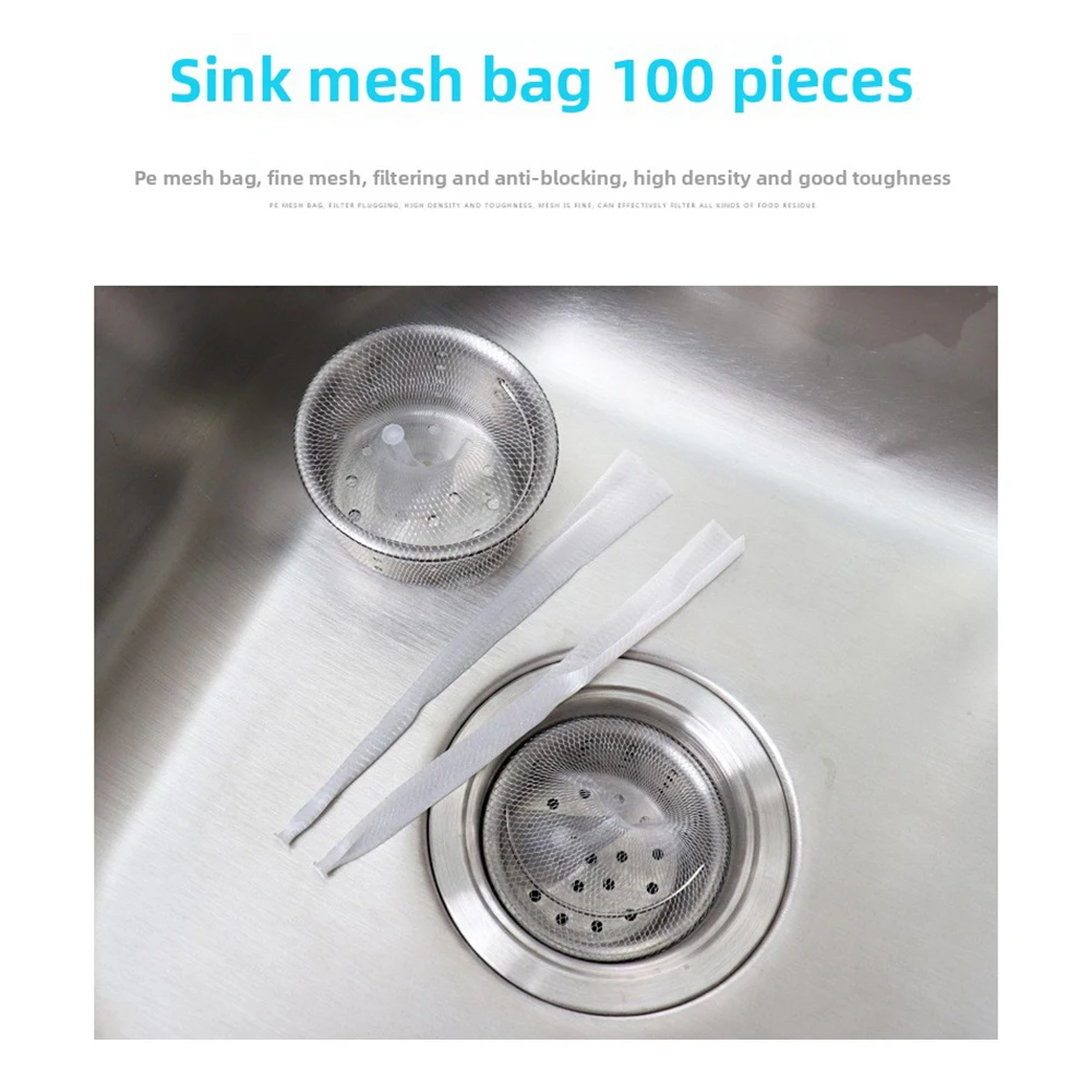 For Kitchen Use Color white Kitchen Sink Filters Drain Mesh Filters Anti-clogging Screen Flexible Mesh Material