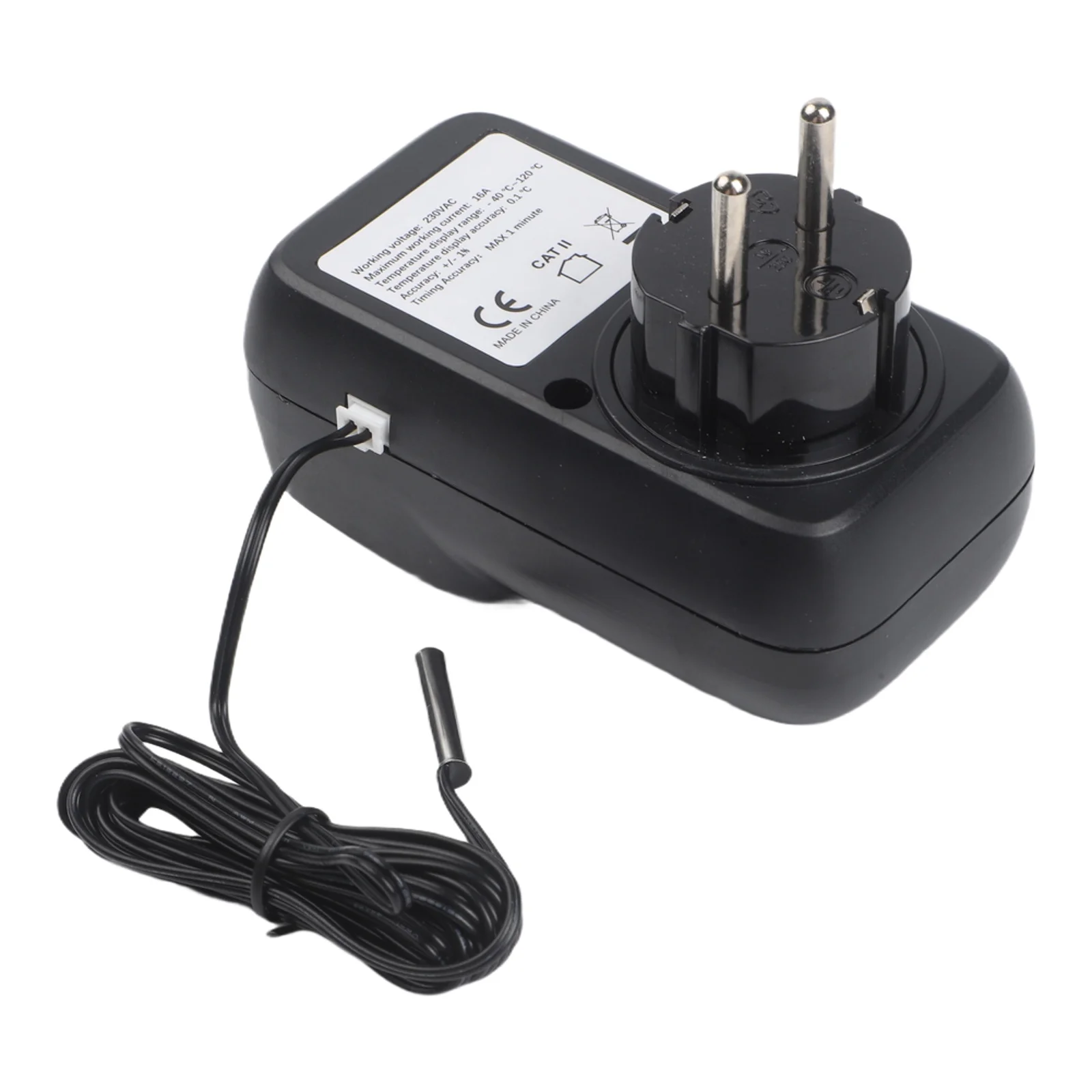 Reptile Thermostat for temp Controller Black Shell Temperature Display Accuracy Features Temperature Control Local Power 0.8W