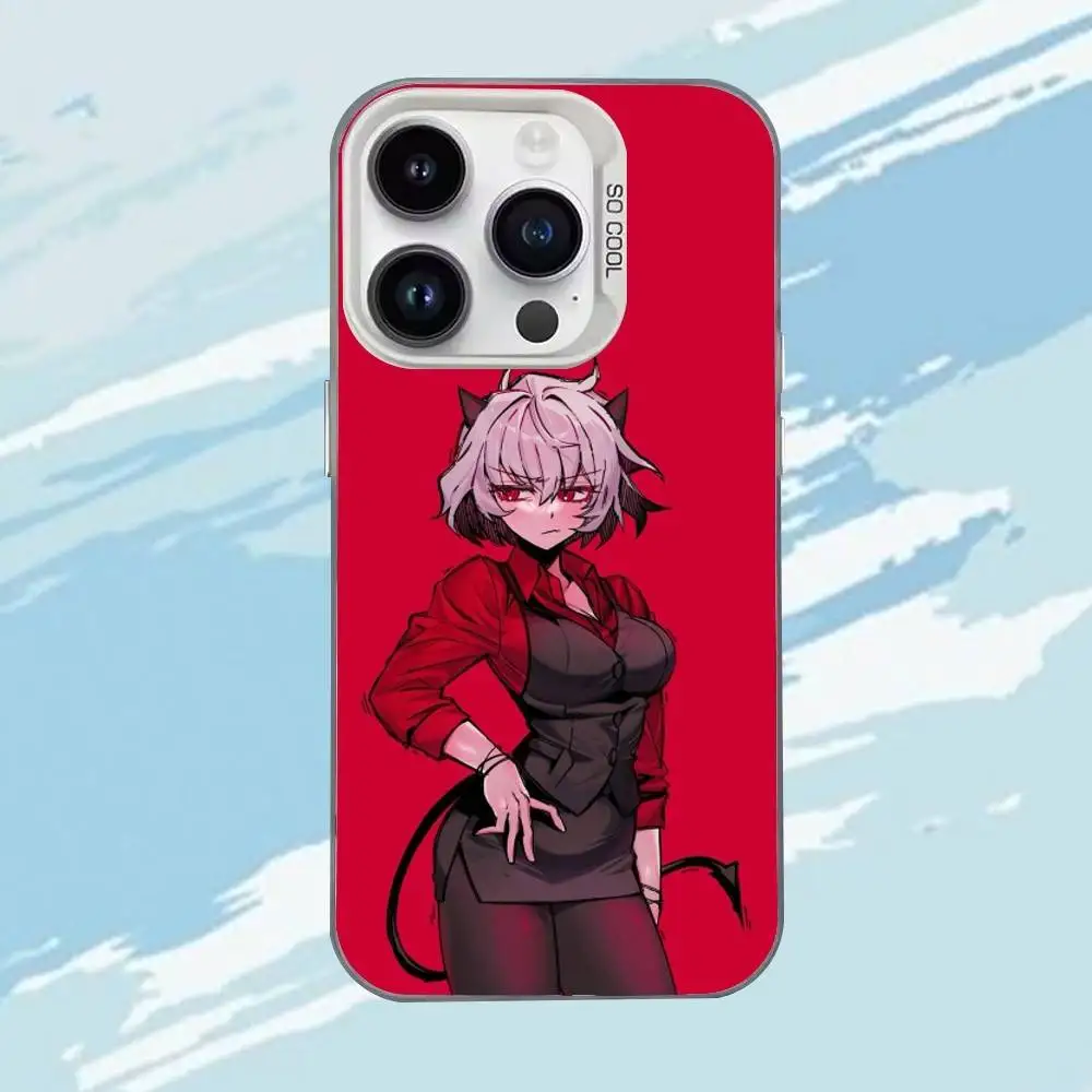 حافظة هاتف Game H-Helltaker لهاتف iPhone 17,16,15,14,13,12,11,Mini,Pro,E,MAX غطاء أبيض غير لامع مقاوم للصدمات #5