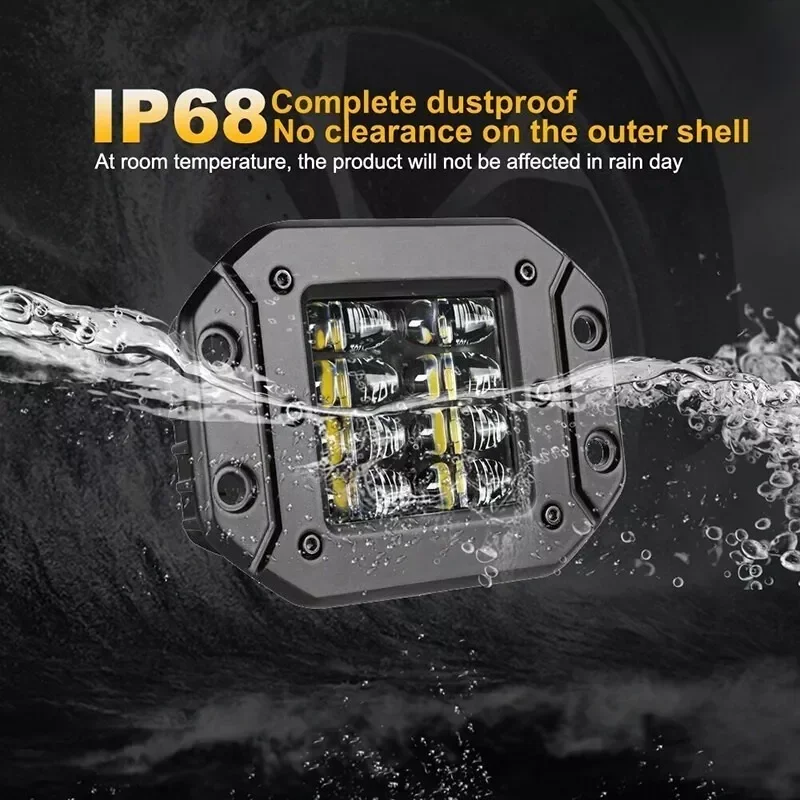 أضواء ليد للسيارة ، مصد شعاع ، أضواء كاشفة مدمجة ، 5 بوصة ، 40 واط ، عدسة 6D ، مصباح مربع صغير لمركبات الطرق الوعرة