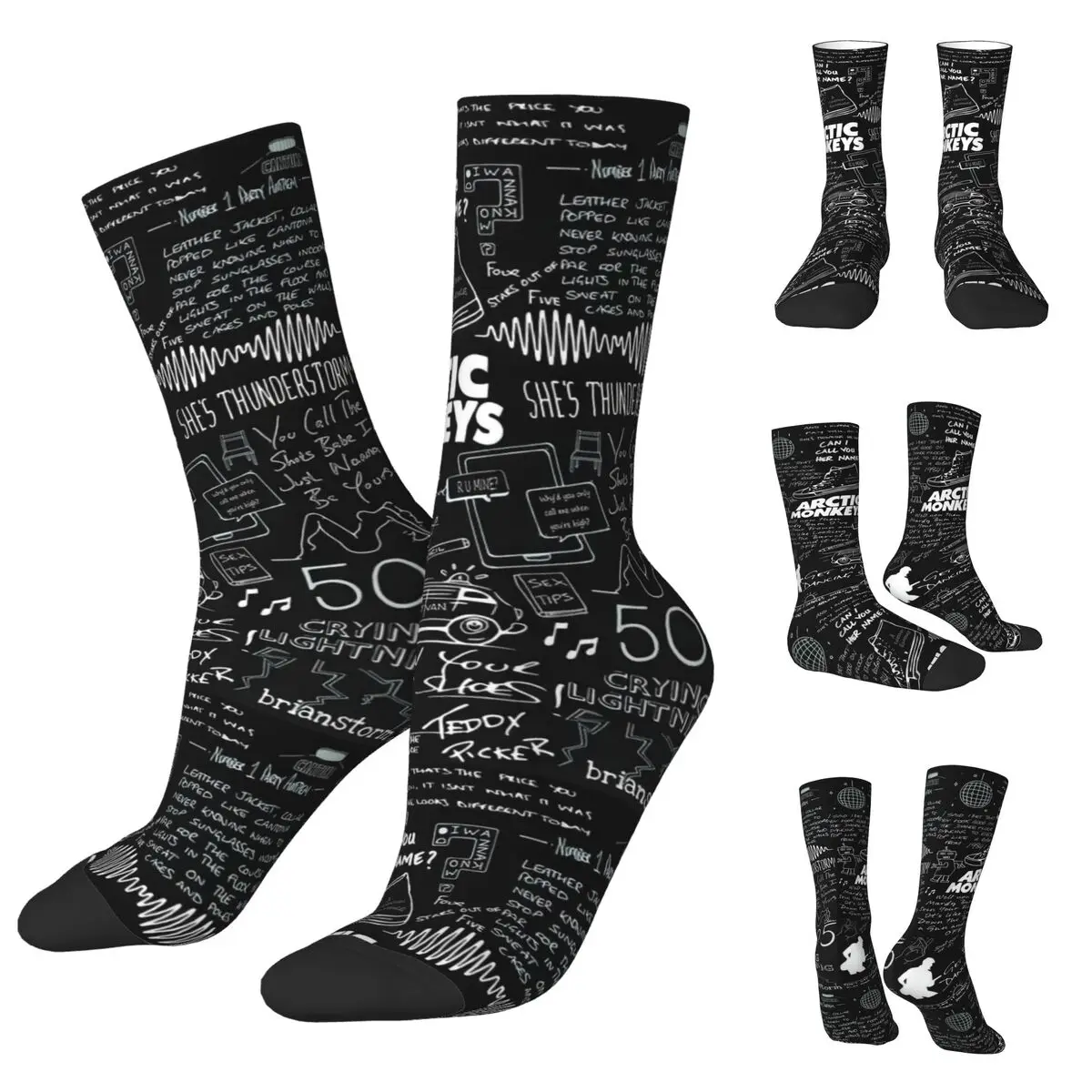 

3D printing cosy Unisex Socks,Warm Arctic Monkeys Inspired Interesting Four Seasons Socks