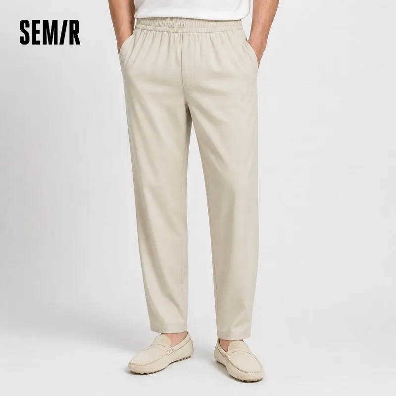 Semir Men Pants Cooling 2026 Easy Care Jogger Lightweight Urban Casual Style Soft Comfortable Daily Wear Trendy Versatile