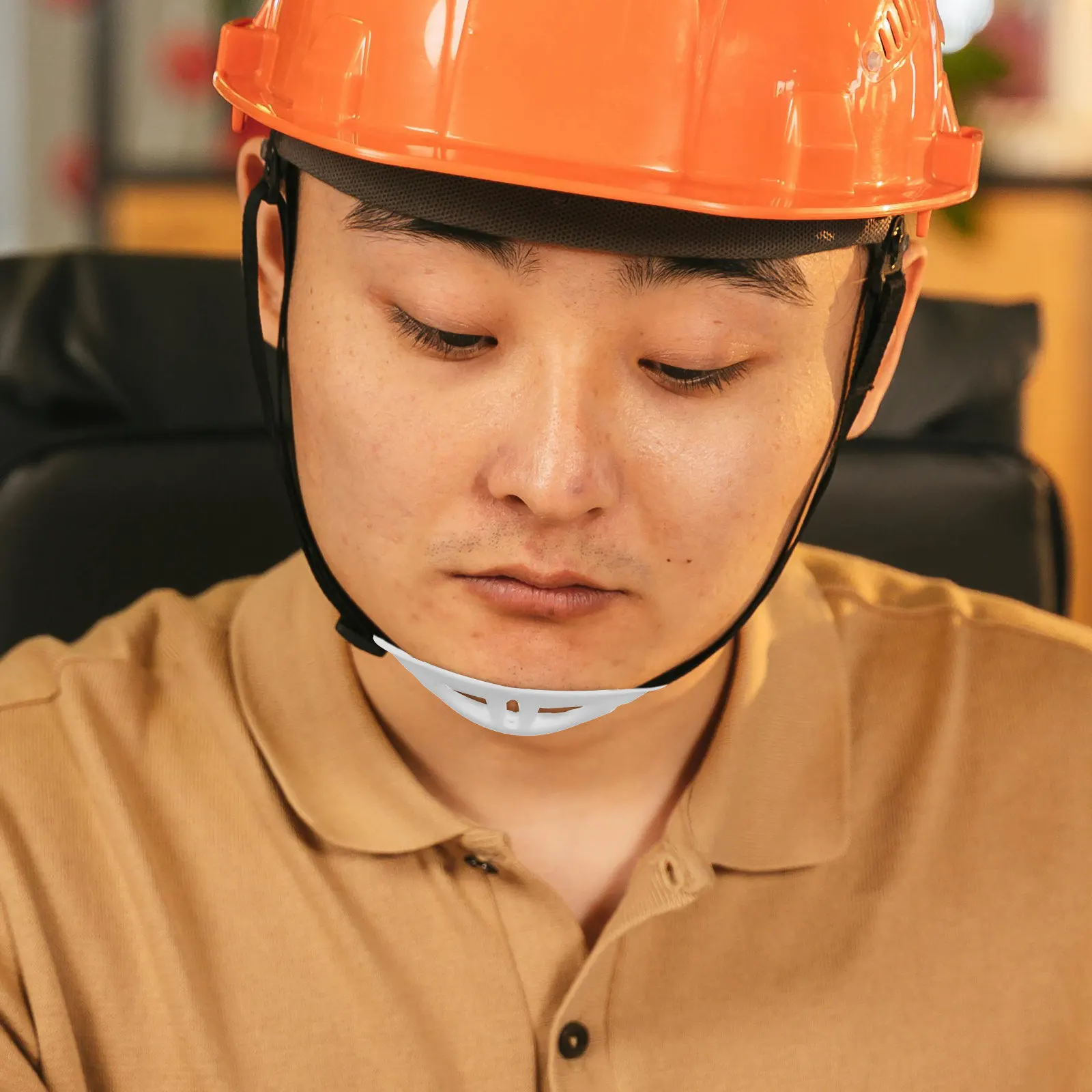 

40Pcs Hard Hat Chin Strap Pad Replacement Cushion for Safety Chin Guard Breathable Soft Fit Head Protection