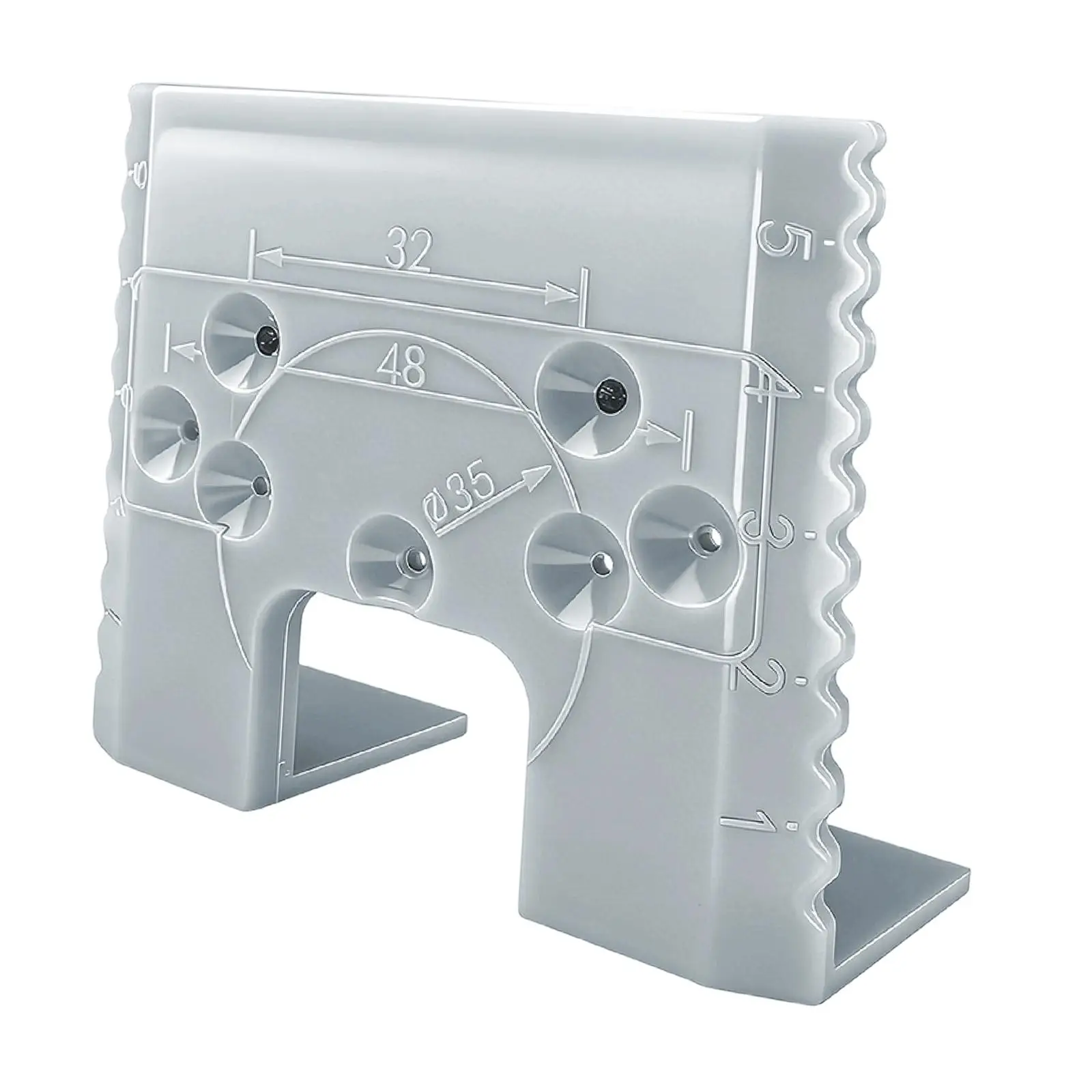 Hinge Boring Jig 2mm Gap Alignment Assist Compact Retainer Sturdy Easy to Use Mounting Jig Hinge Positioning Ruler Guide Locator