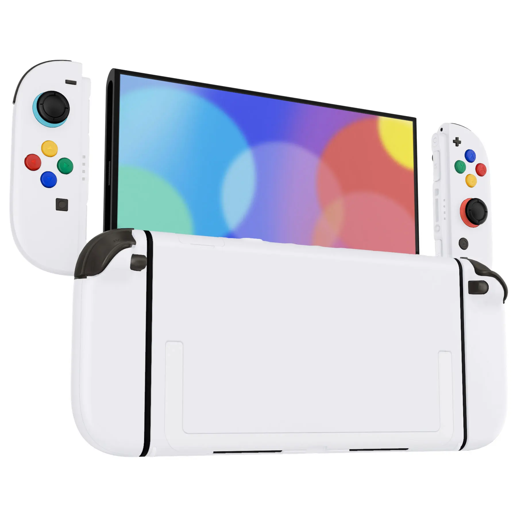 eXtremeRate dla Nintendo Switch 2 DIY Zestaw do samodzielnego montażu obudowy z przyciskami, pełny zestaw obudowy z przyciskami do Joycon 2 - Przezroczysty Czarny — zdjęcie produktu 6