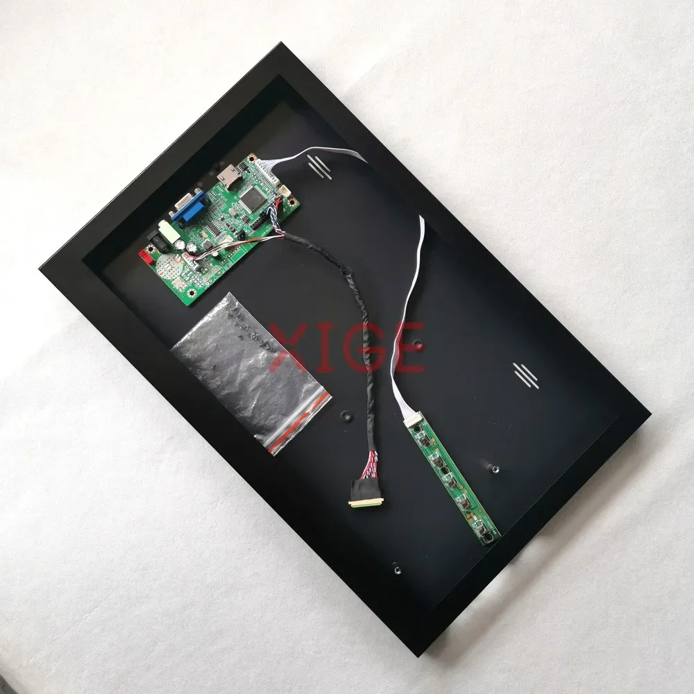 

For N133FGE/CLAA133UA01 Driver Board+Metal Shell DIY Modify Kit HDMI-Compatible VGA LVDS 40 Pin Display Portable 13.3" 1600*900