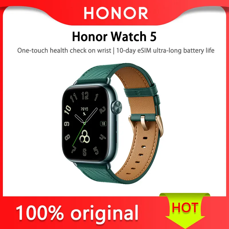 

Honor Watch 5, китайская версия, проверка здоровья в одно касание на запястье
