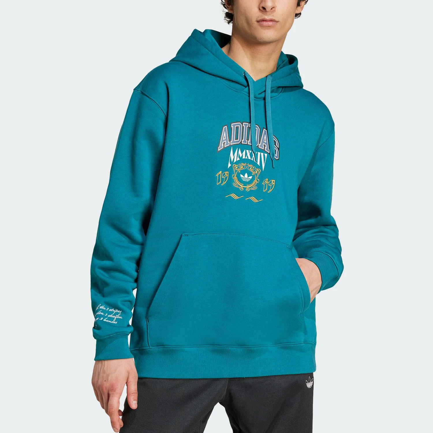 

Оригинальная мужская повседневная трикотажная толстовка с капюшоном Adidas IZ2557