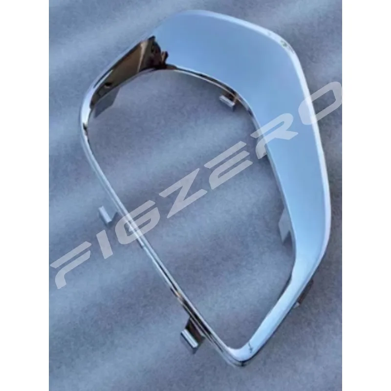 إطار ضوء الضباب الديكور مشرق قطاع المصد الأمامي بار حلقة الكسوة ل بويك فيرانو 2022 2023 اليسار اليمين كروم أسود #4