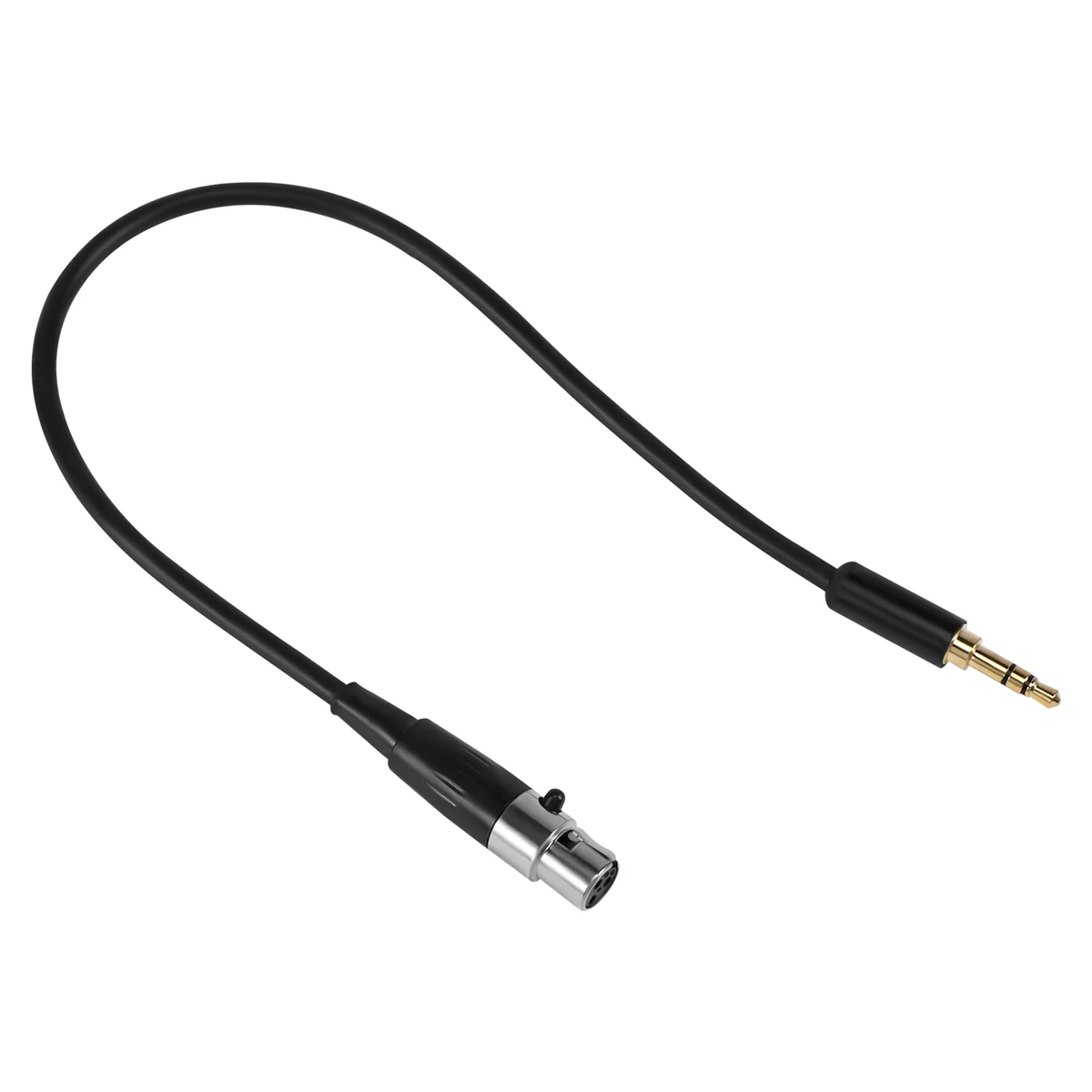 HOT 3.5mm Jack to 3Pin Mini XLR Female for BM800 PC Headphone Mixer Microphone Stereo Camera Amplifier 0.3M