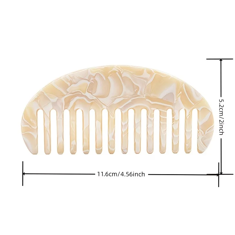 1 Pc PVC Detangling Hair Comb, Portable Travel Styling Comb, Achieve Smooth Tangle-Free Hair