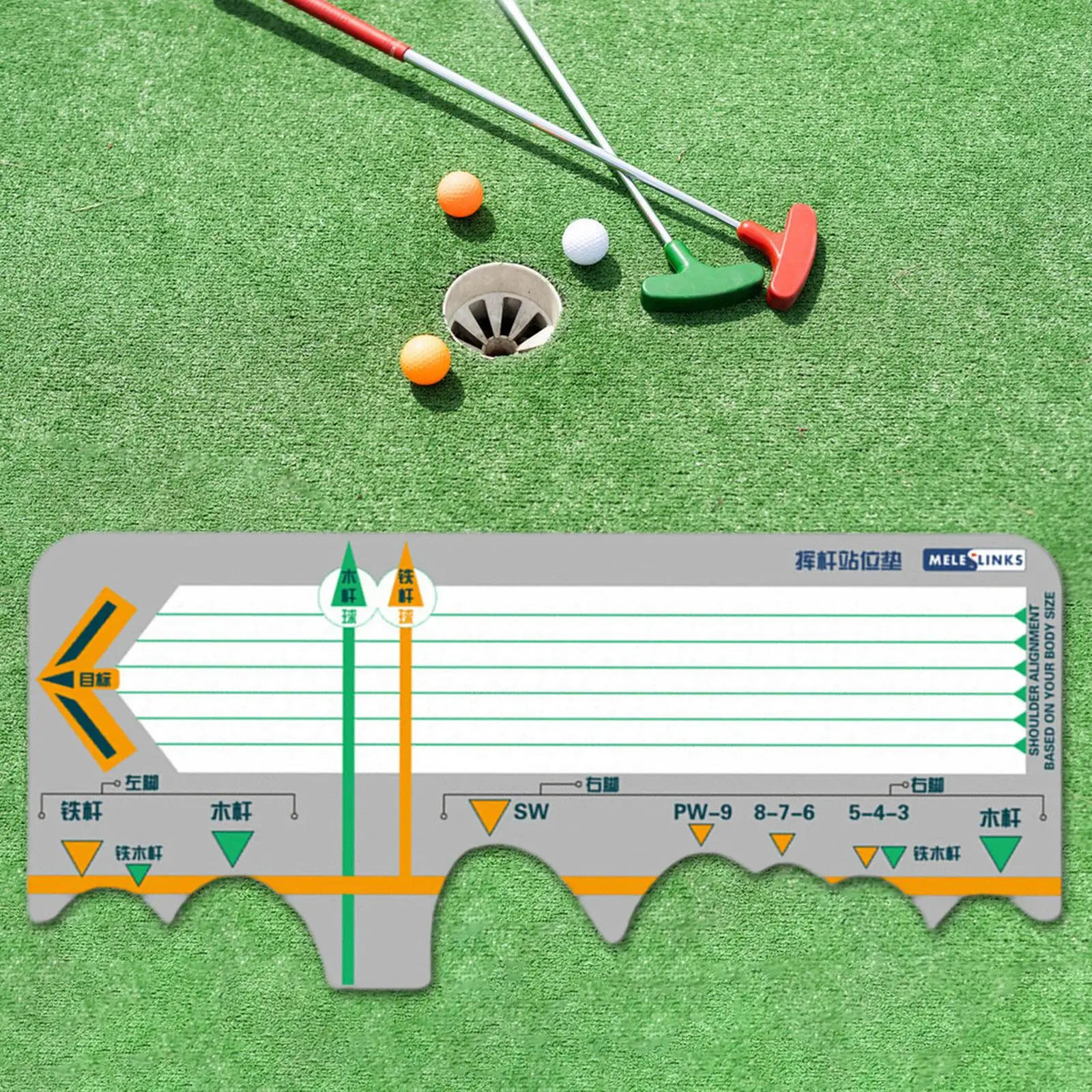 

Golf Training Swing Mat Golf Practice Swing Mat Gesture Alignment Standing Posture Auxiliary Pad for Sports Gifts for Golfers