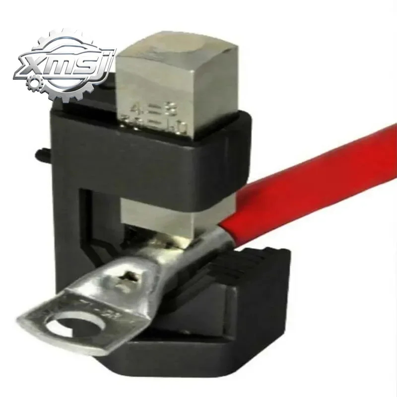 

Terminal cable coche, abrazara engarzado batería, herramienta oreja soldadura resorte conectada, herramie