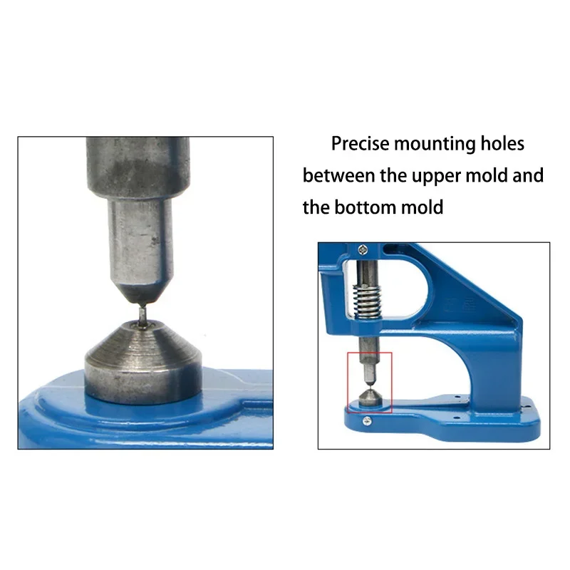 핸드 펀치 프레스 기계 또는 금속 다이, 스냅 버튼용 도구 몰드, 가죽 공예 의류 가방 청바지 재봉 액세서리